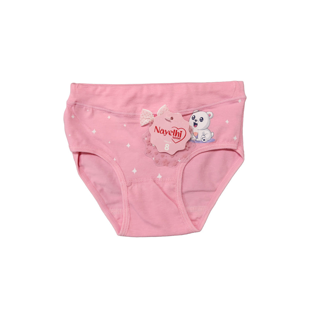 PANTY DE NIÑA DISEÑO ESTRELLAS Y OSO