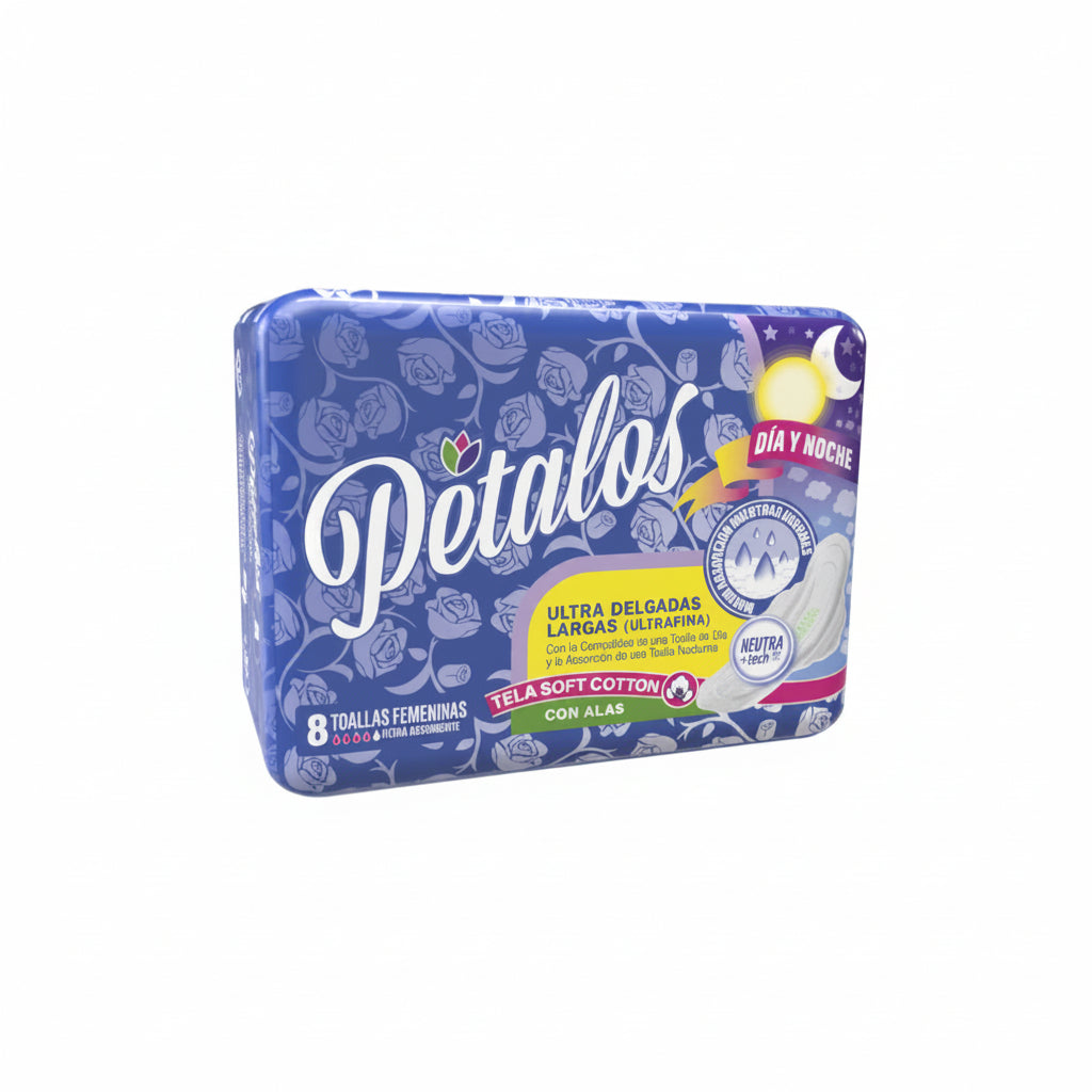 TOALLA SANITARIA ULTRAFINA PETALOS 8U
