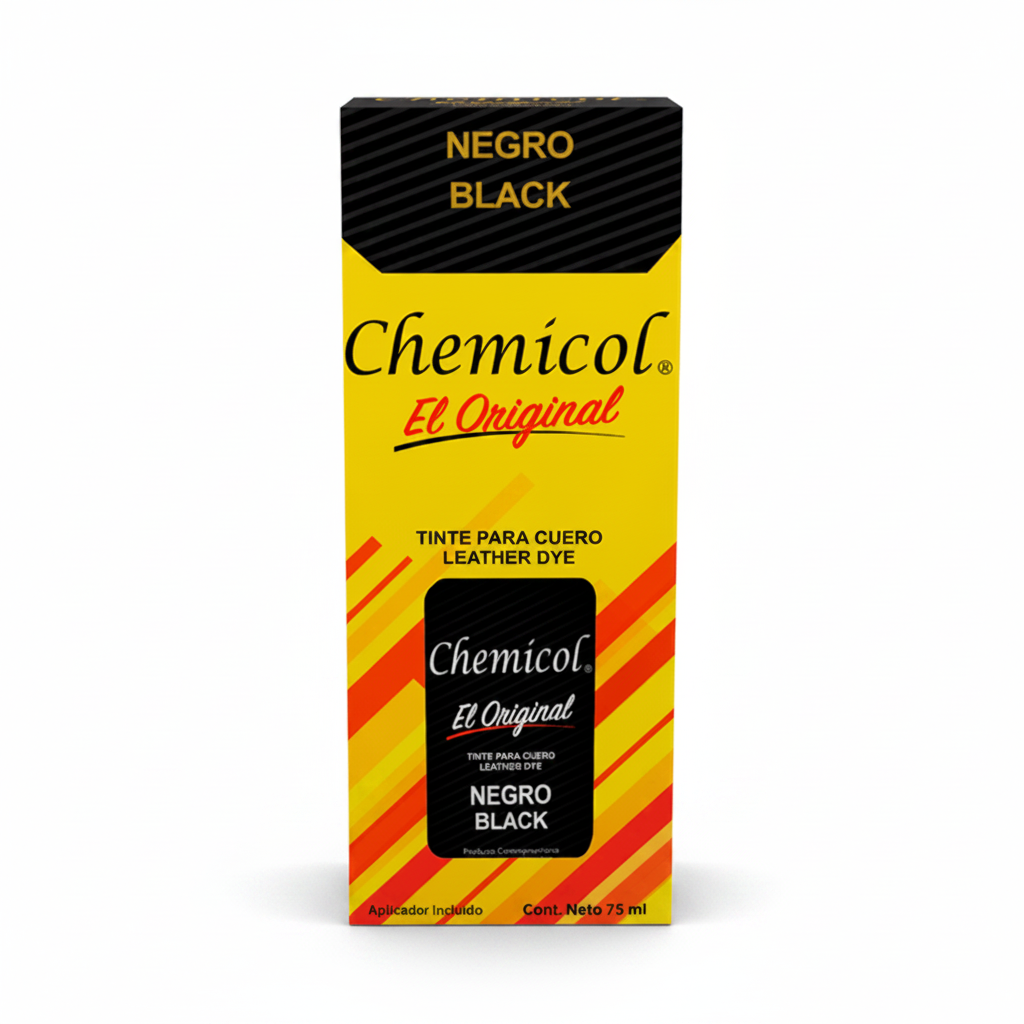 TINTE PARA CUERO CHEMICOL NEGRO 75ML