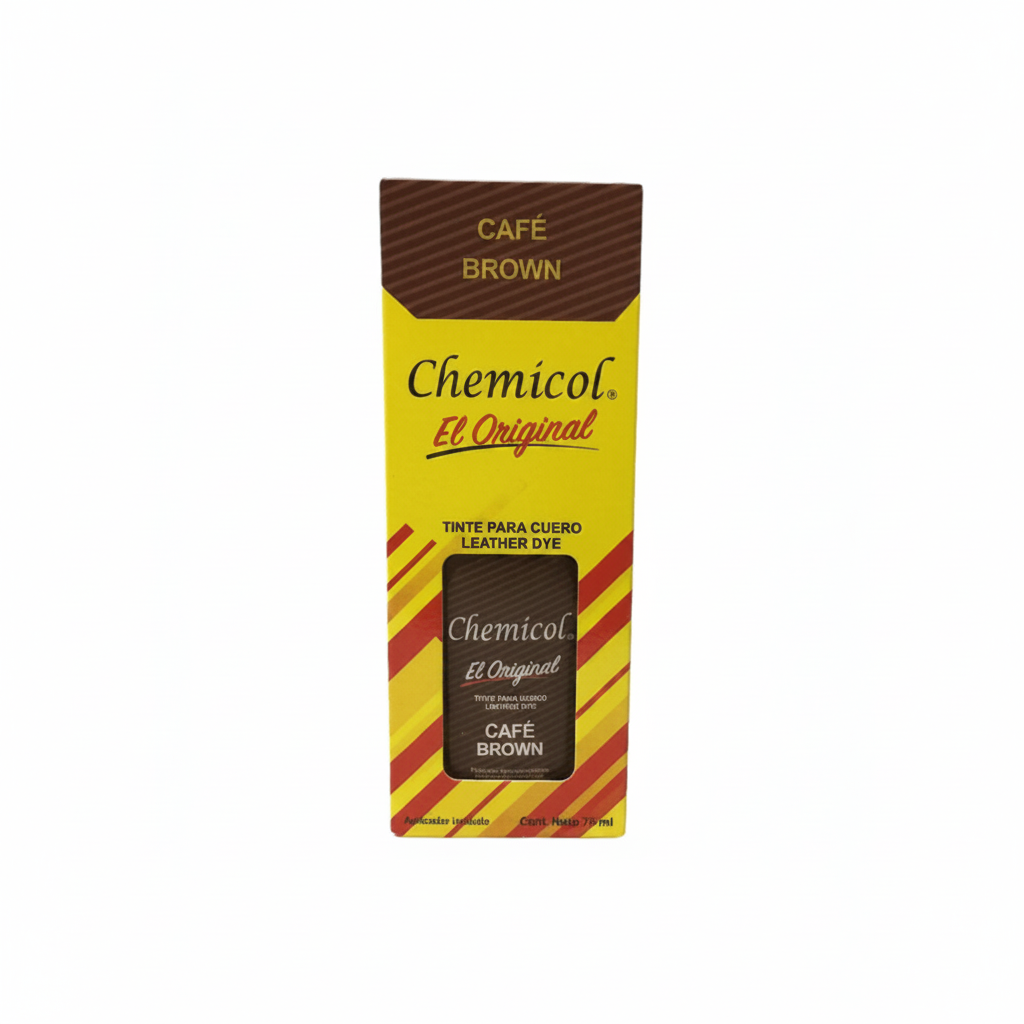 TINTE PARA CUERO CHEMICOL CAFE 75ML