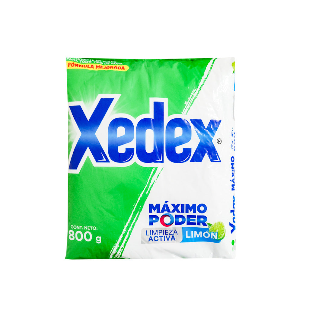 DETERGENTE EN POLVO LIMÓN XEDEX 800GR