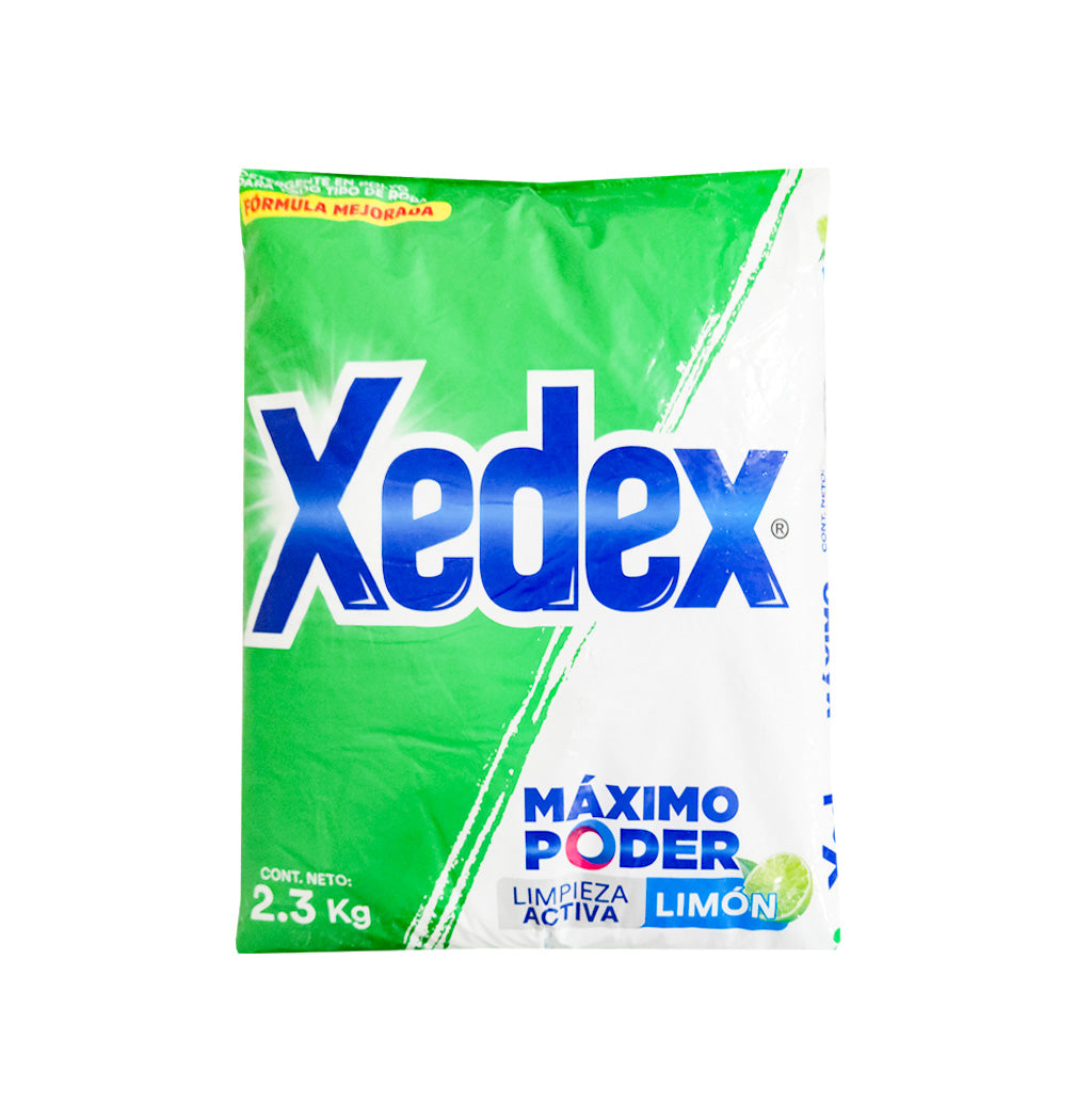 DETERGENTE EN POLVO LIMÓN XEDEX 2.3KG