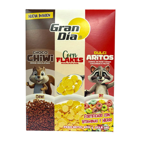 3PK CEREAL GRAN DIA 670GR
