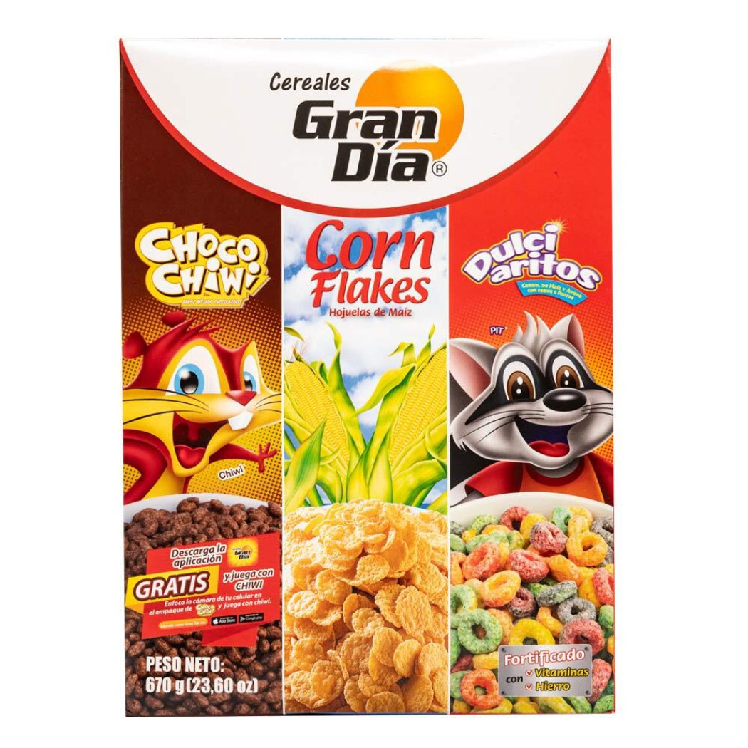 3PK CEREAL GRAN DIA 670GR