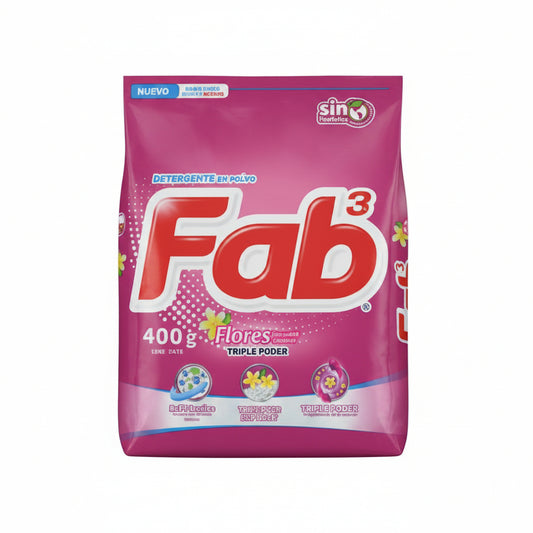 DETERGENTE EN POLVO FLORES 400GR
