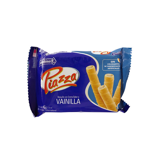 GALLETAS BARQUILLO VAINILLA PIAZZA 45GR