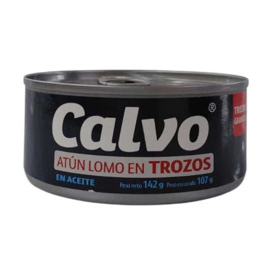 ATÚN LOMO TROZOS EN ACEITE CALVO 142GR