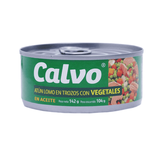 ATÚN LOMO TROZOS VEGET/ACET CALVO 142GR