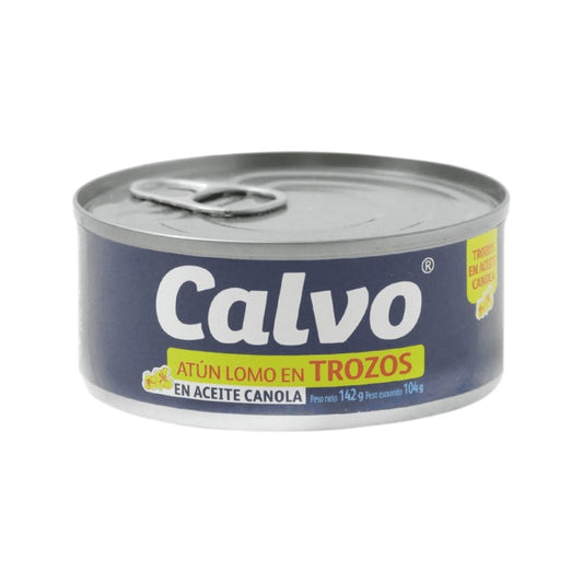 ATÚN LOMO TROZOS ACEITE CALVO 142GR