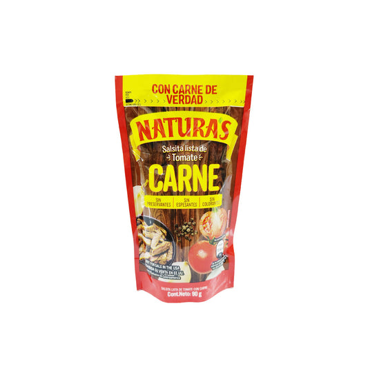 SALSA DE TOMATE CARNE NATURAS 90GR