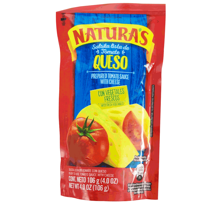 SALSA DE TOMATE QUESO NATURAS 90GR