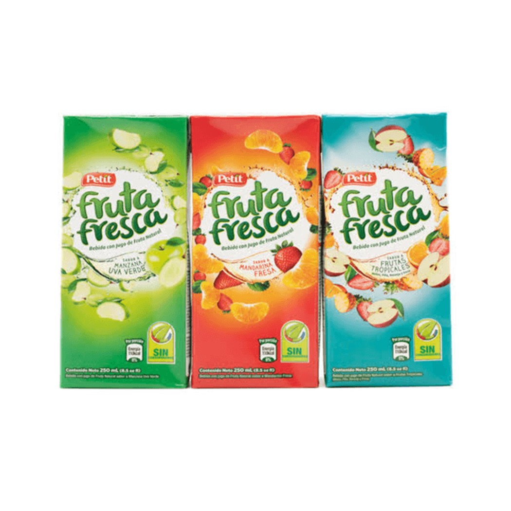 6PACK BEBIDA SURTIDO FRUTA FRESCA 200ML