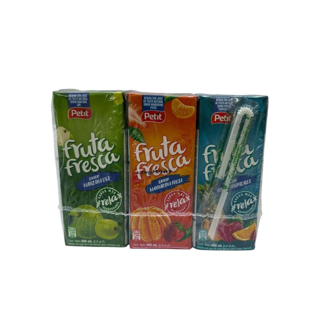 6PACK BEBIDA SURTIDO FRUTA FRESCA 200ML
