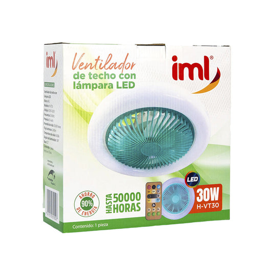 ABANICO  DE TECHO CON LAMPARA LED