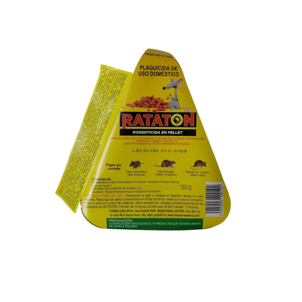 CONTROL DE RATA EN PELLET 50GR