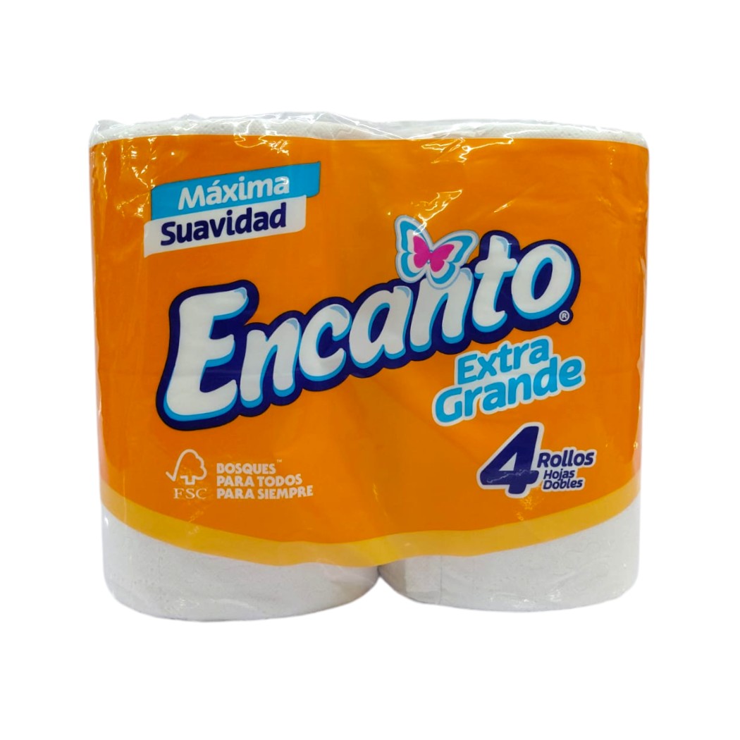 PAPEL HIGIÉNICO EXTRA GRANDE 4 ROLLOS