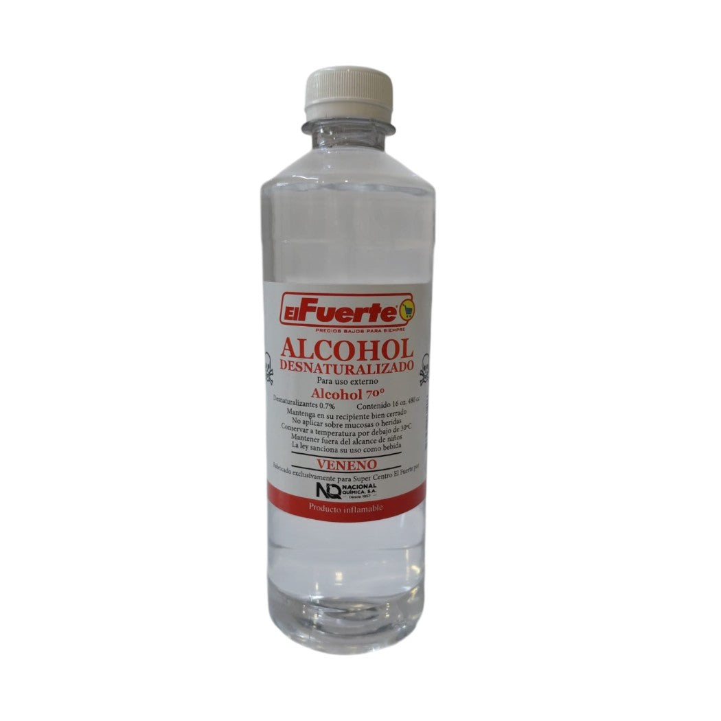 ALCOHOL EL FUERTE 70 16OZ