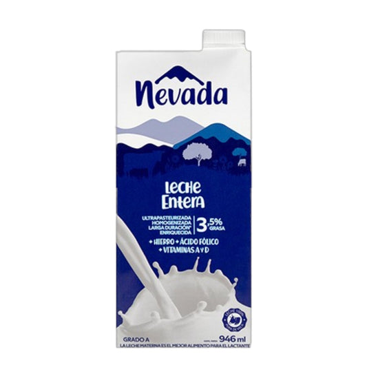 LECHE GRADO A ENTERA 3.5 NEVADA 946ML