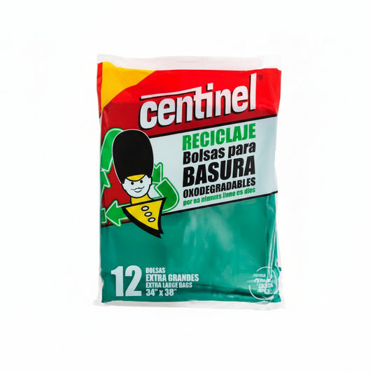 BOLSA BASURA EXTRA GRANDE VERDE 12U
