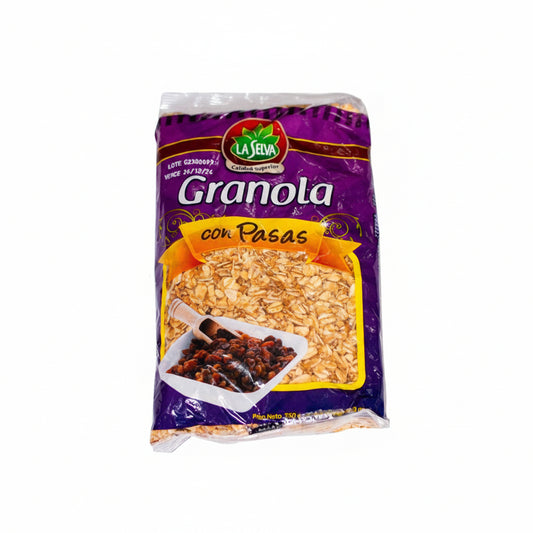 GRANOLA SUELTA CON PASAS LA SELVA 250GR