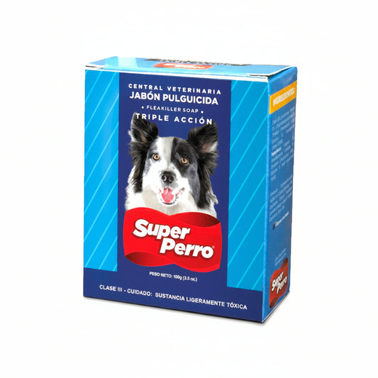 JABÓN PULGUICIDA SUPER PERRO 100GR