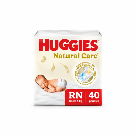 PAÑALES NATURAL CARE RN HUGGIES 40U