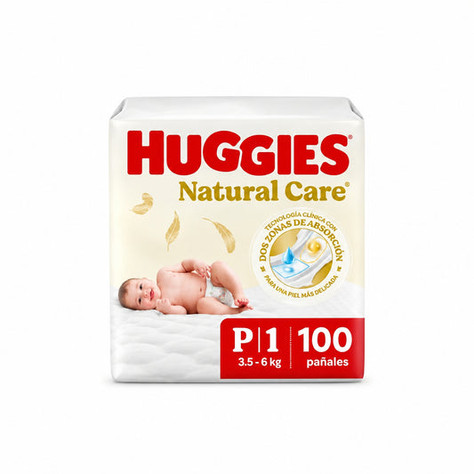 PAÑALES NATURAL CARE P HUGGIES 100U