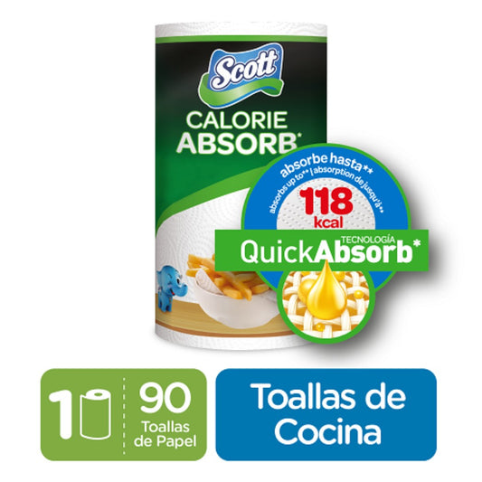 PAPEL TOALLA CALORIE ABSORB 1U