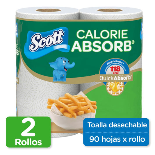 PAPEL TOALLA CALORIE ABSORB 2U
