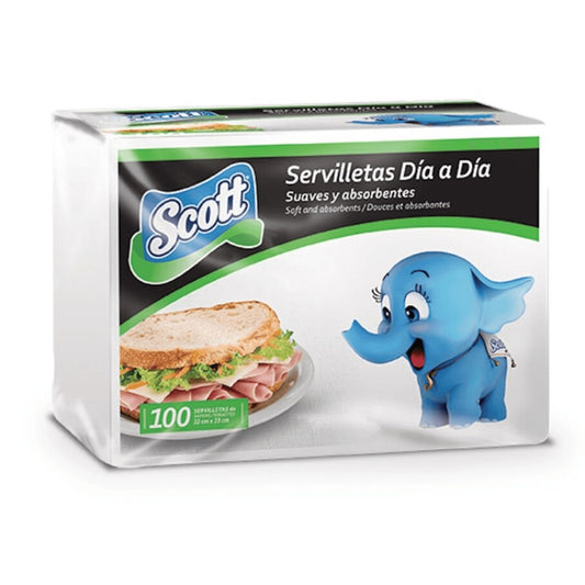 SERVILLETAS CUADRADAS DÍA A DÍA 100U