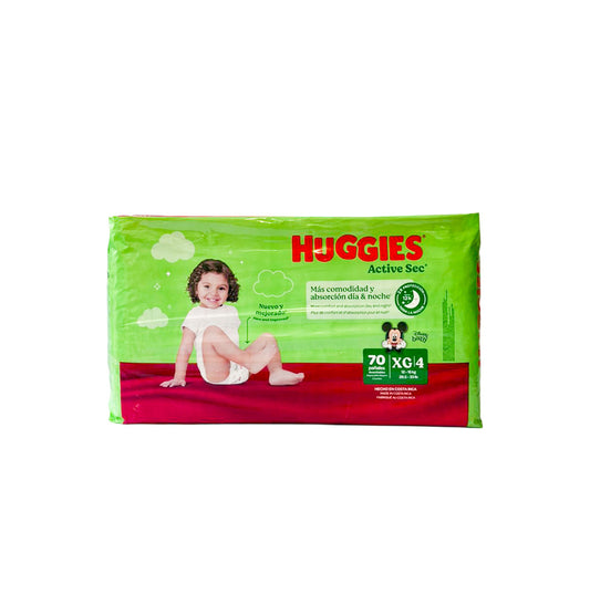 PAÑALES ACTIVE SEC XG 70U