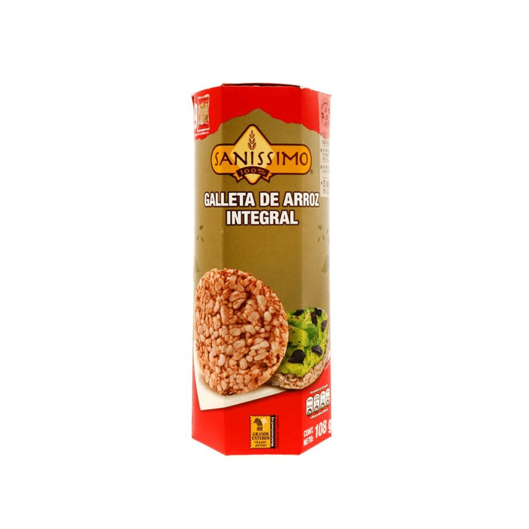 GALLETAS INTEGRAL ARROZ SANISSIMO 108GR