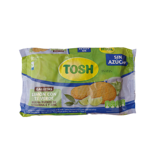 GALLETAS DE LIMON TE VERDE TOSH 202GR
