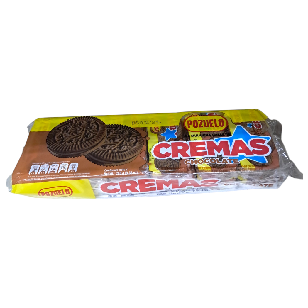 GALLETAS RELLENA CREMA CHOCOLATE POZUELO 265GR