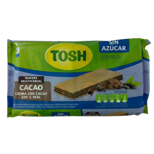 8PACK GALLETA CACAO WAFER TOSH 2012GR