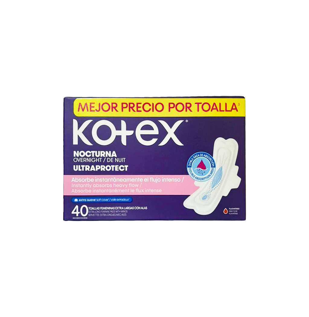 TOALLAS FEMENINAS NOCTURNAS TELA 40U
