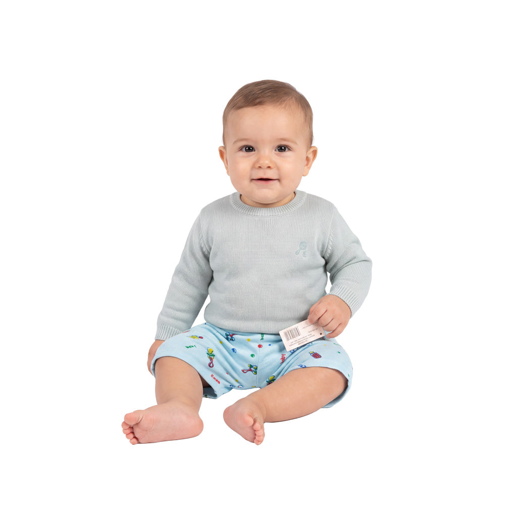 SHORT PARA BEBÉ DISEÑO DE CHUPETA TALLA 0