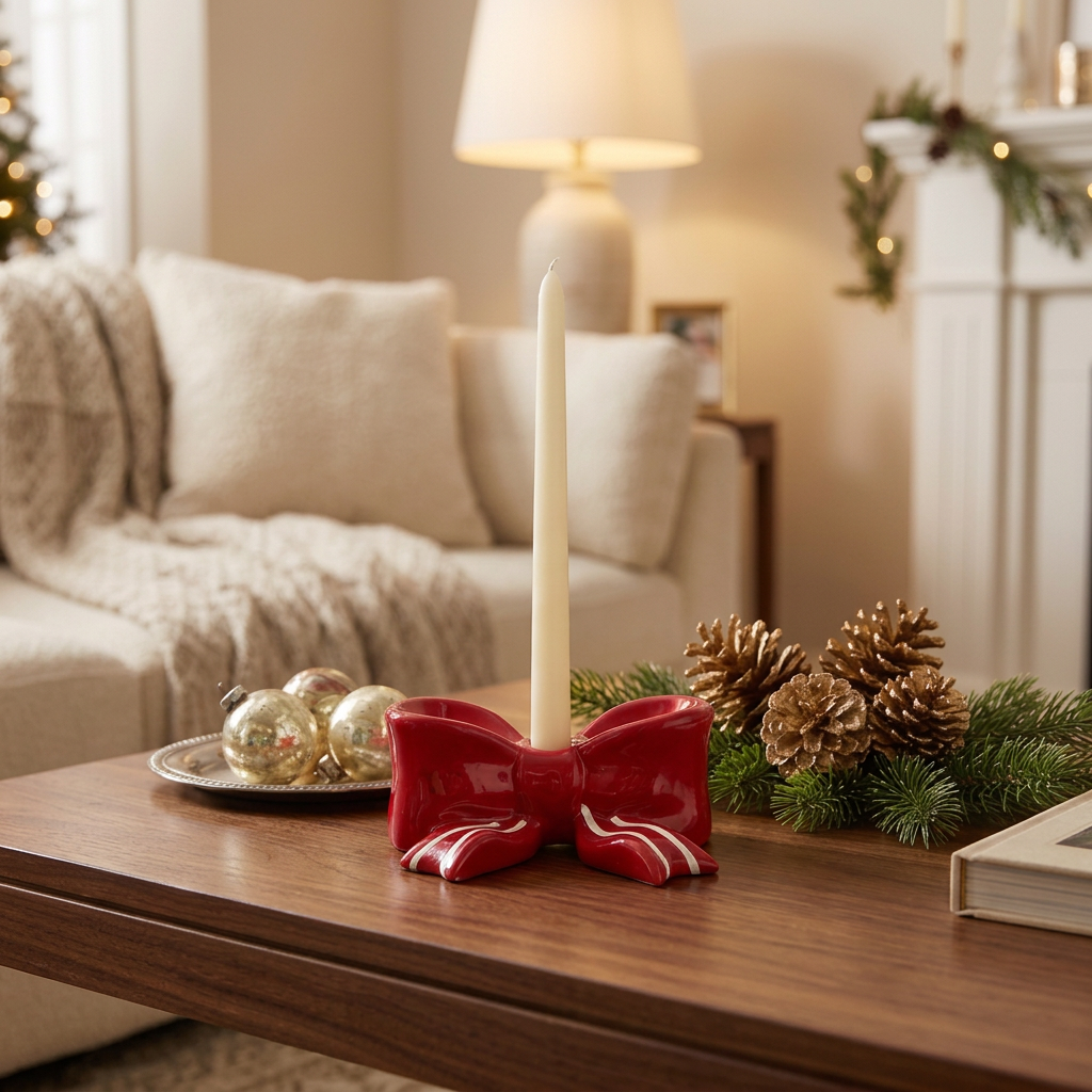 CANDELABRO DE LAZO NAVIDEÑO