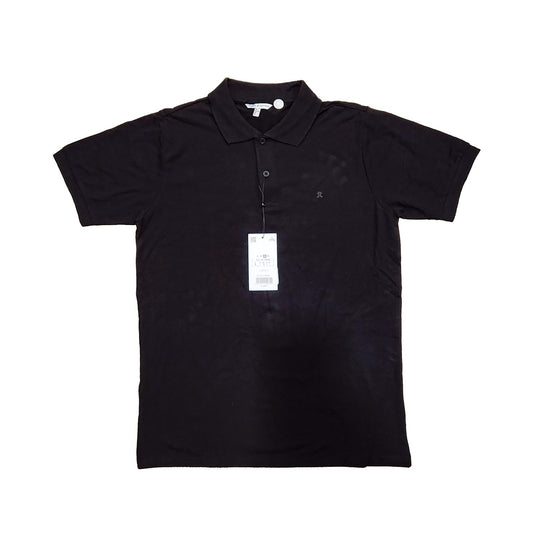 T-SHIRT POLO MANGA CORTA NEGRO