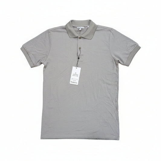 T-SHIRT POLO MANGA CORTA GRIS