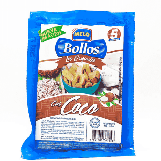 BOLLO DE MAIZ CON COCO MELO 1LB