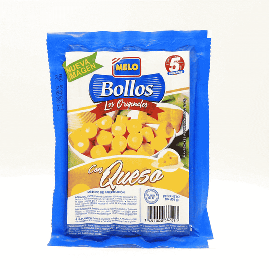 BOLLO DE MAIZ CON QUESO MELO 1LB