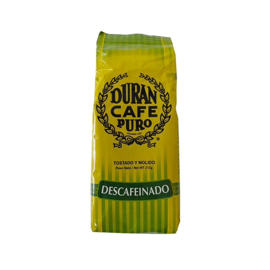 CAFÉ MOLIDO DESCAFEINADO DURAN 212GR