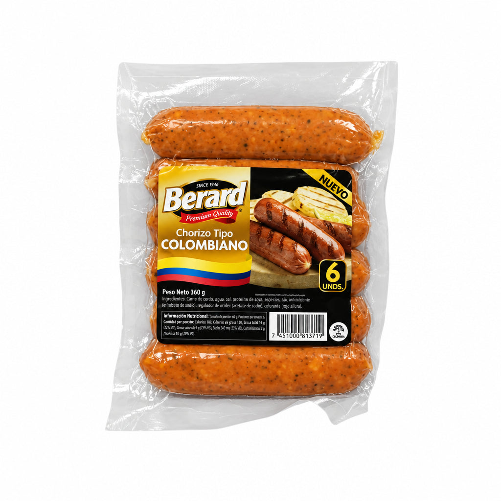 CHORIZO TIPO COLOMBIANO BERARD 360GR