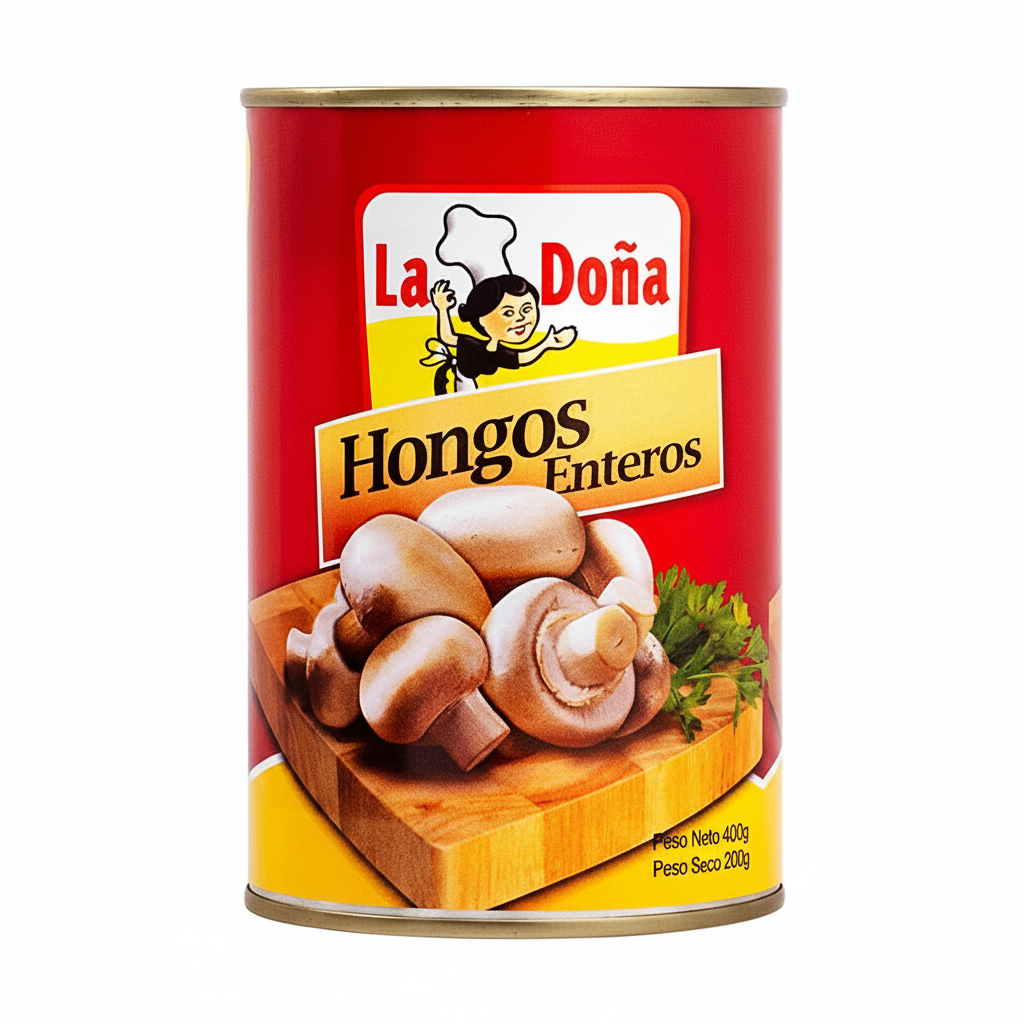 HONGOS ENTEROS ENLATADOS LA DOÑA 400GR