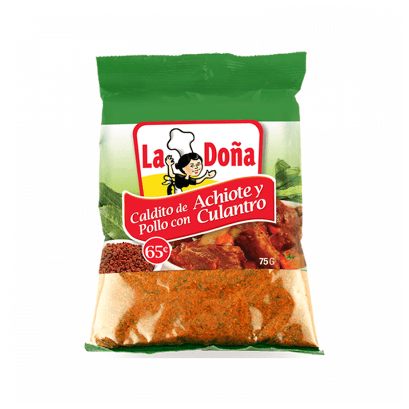 CALDO POLLO CON ACHIOTE LA DOÑA 75GR