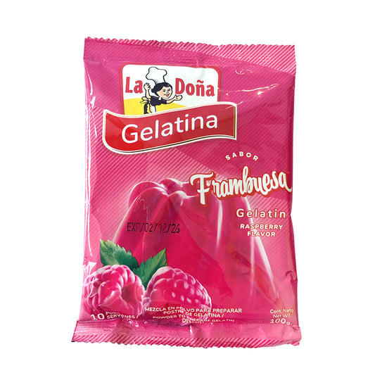 GELATINA DE FRAMBUESA LA DOÑA 100GR