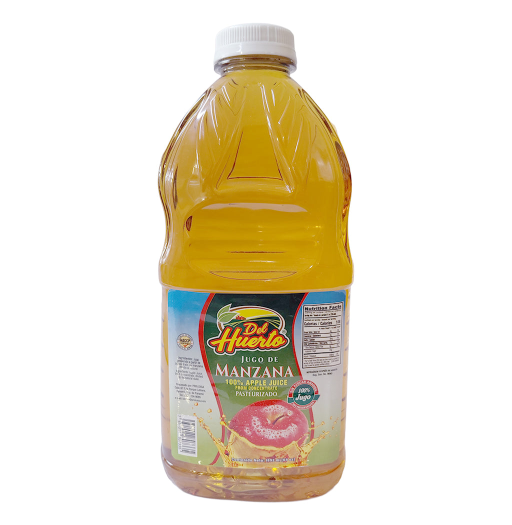 JUGO DE MANZANA DEL HUERTO 64OZ