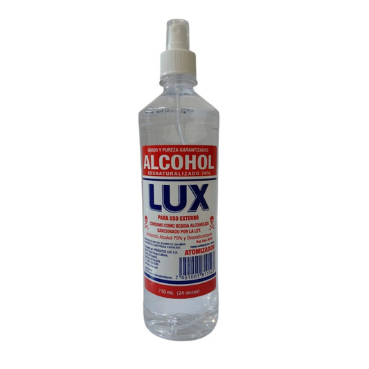 ALCOHOL LUX 70 CON ATOMIZADOR 24OZ