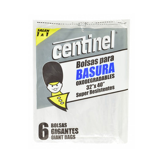 BOLSA DE BASURA TRANSPARENTE 32X40